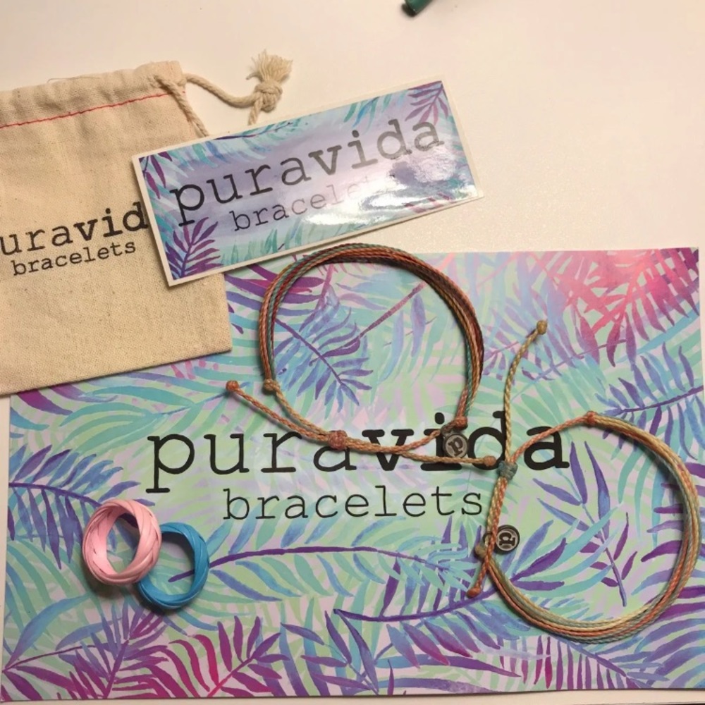 Pura Vida Bracelets Bundle+Braided Rings